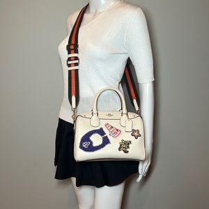 Coach Limited Edition Embroidery Satchel Crossbody Bag